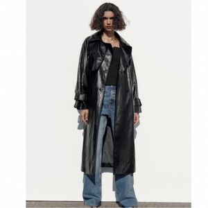 Zara Black Trench Coat